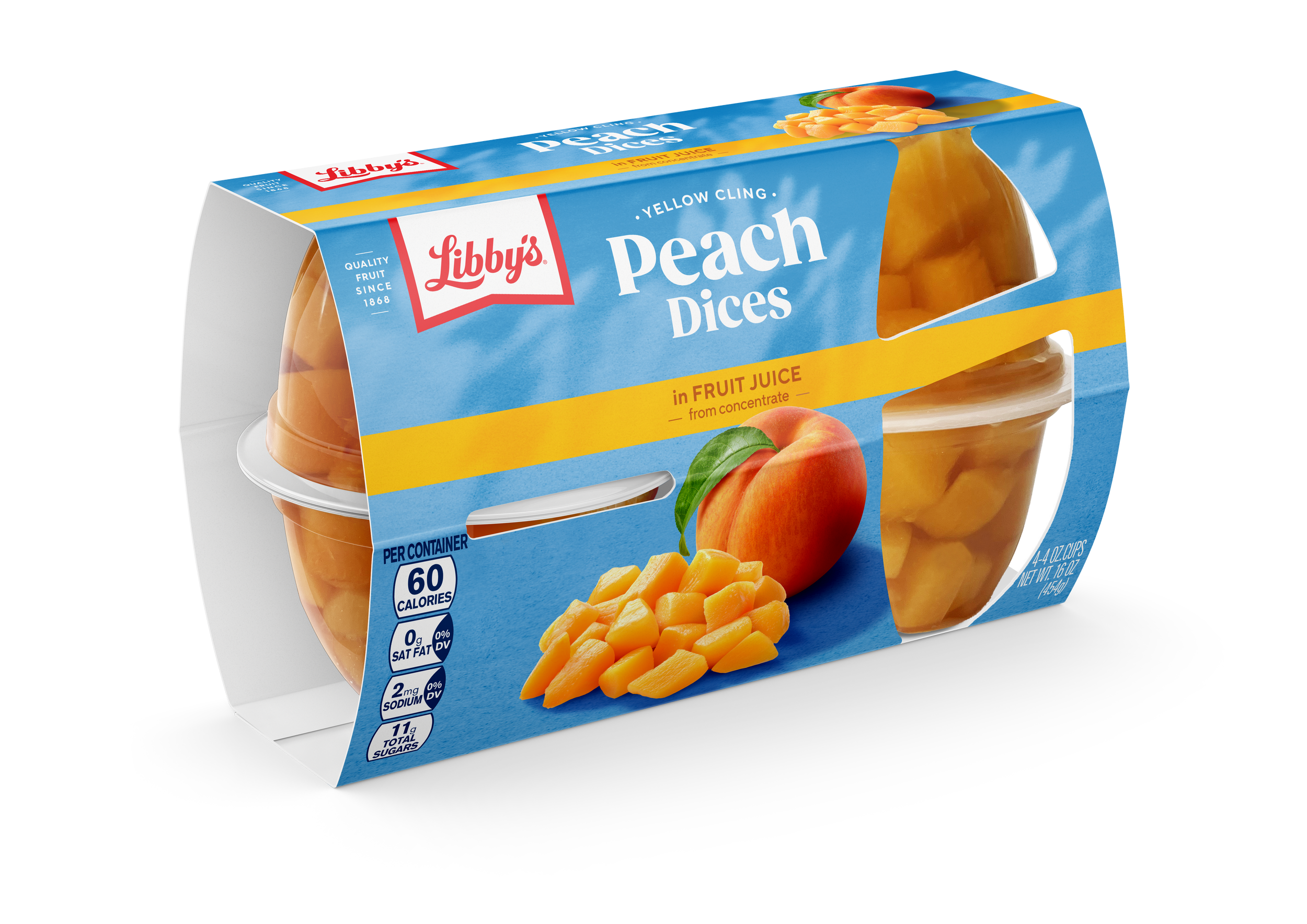 ▶︎import/cream peachさま激レアノベルティoppテープ Diced Peaches in Juice — Libby's Brand